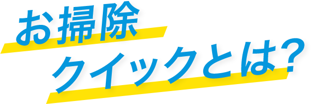お掃除クイックとは?